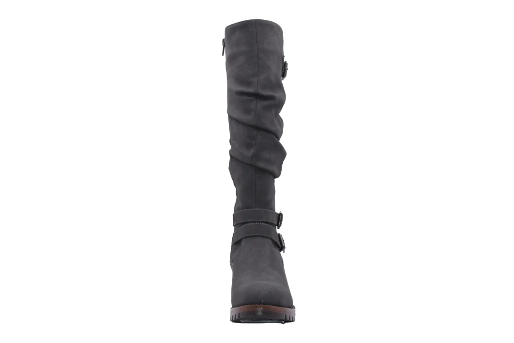 Lady Shoes Sexy Fashion Knee-High Boots High Heels Elastic Boot PU Leather Women Boots