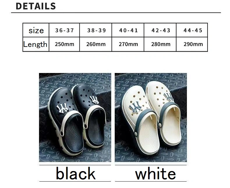 Flat Clog Slippers Customised Wholesale Mens Women Garden Clogs Shoes Non-Slip Lightweight Hole Shoes Ins Trend Sandal